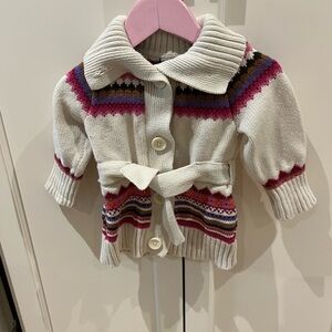 GAP Multicolor Knit Cardigan for Toddlers 12-18m